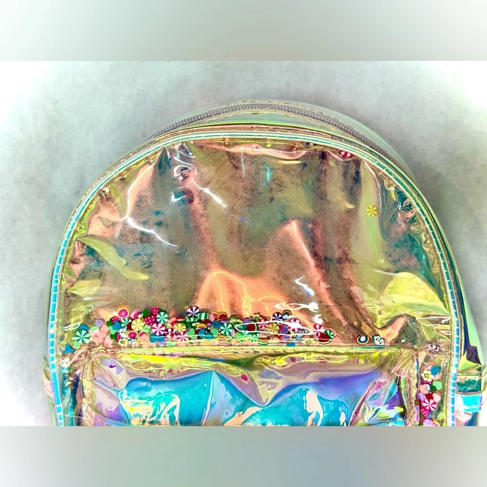 Translucent Backpack with confetti Beads - Picture 2 of 15